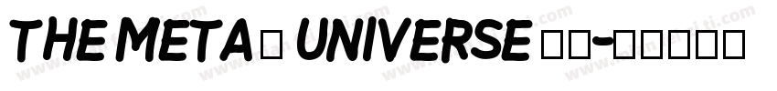 THE META – UNIVERSE 字体字体转换